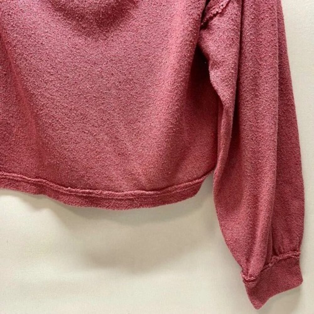 We The Free Stay With Me Hacci Top Women's Small Raspberry Pink Long Sleeve GUC - Picture 4 of 10